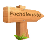 Hinweisschild Fachdienste