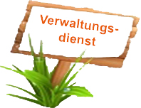 Hinweisschild Verwaltung